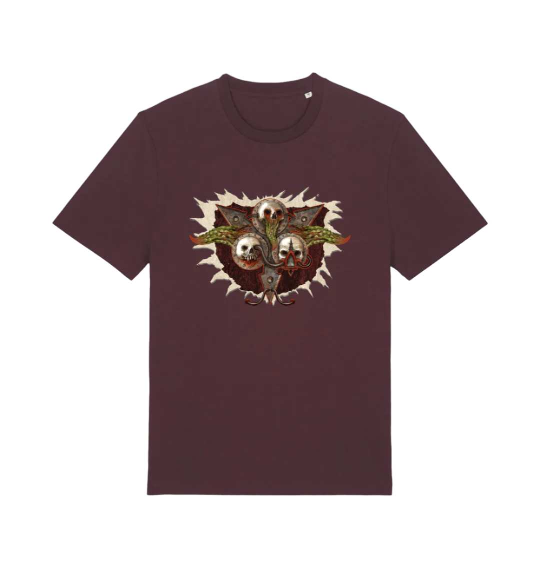Red Brown Printed T-shirt